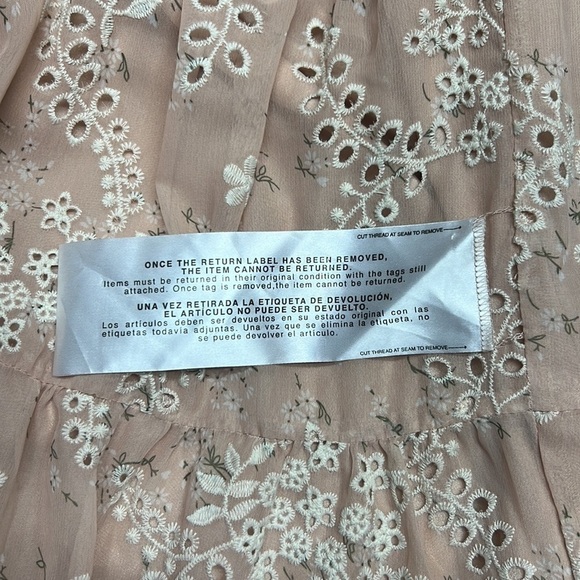 Dress the Population Blush Multi River Off The Shoulder Midi Dress NWT S - Picture 11 of 12